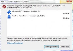 WarnungFirefox Warnung von Firefox